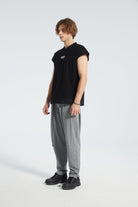Back To Black Sleeveless T-Shirt - STRACCI UAE