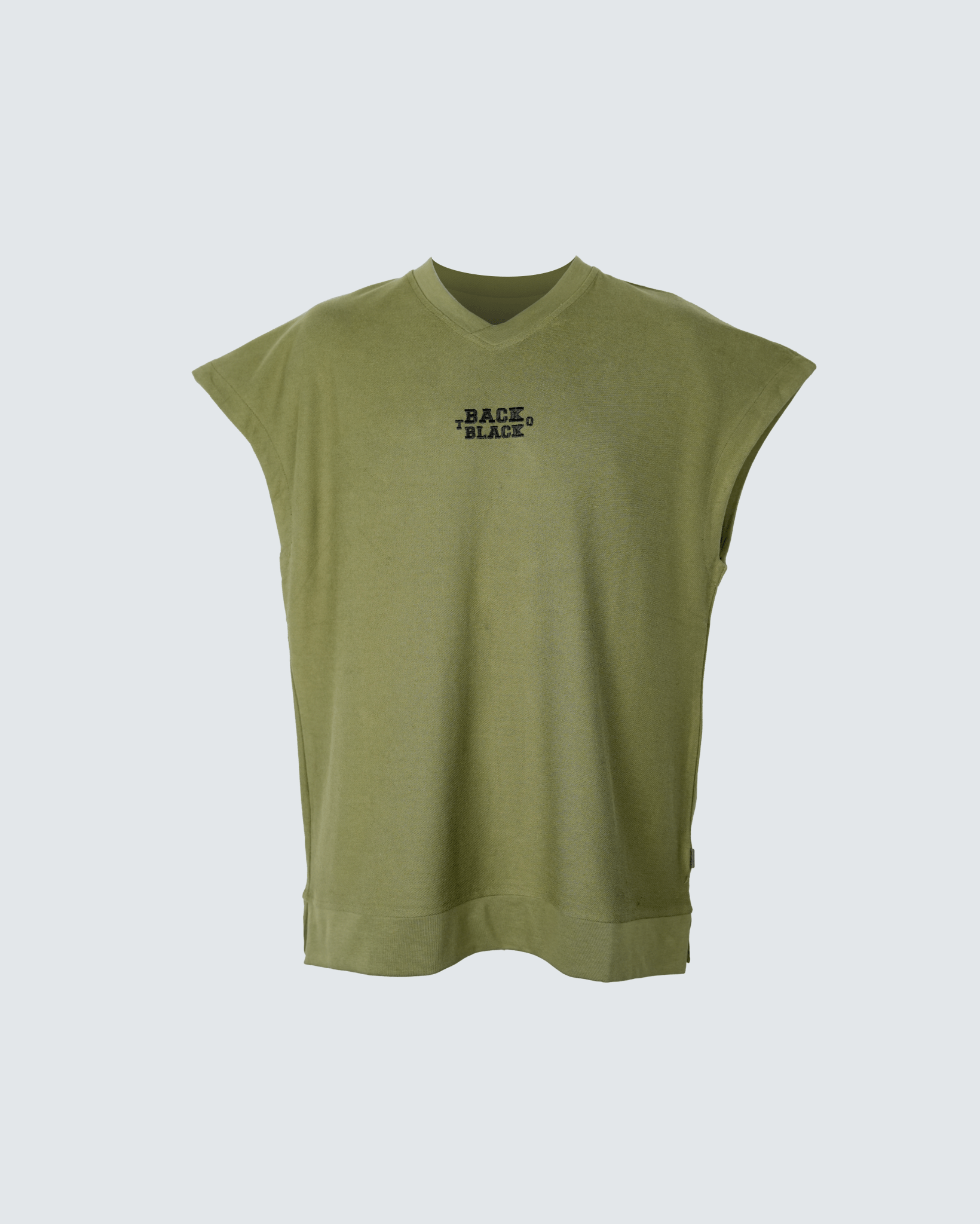 Back To Black Sleeveless T-Shirt - STRACCI UAE