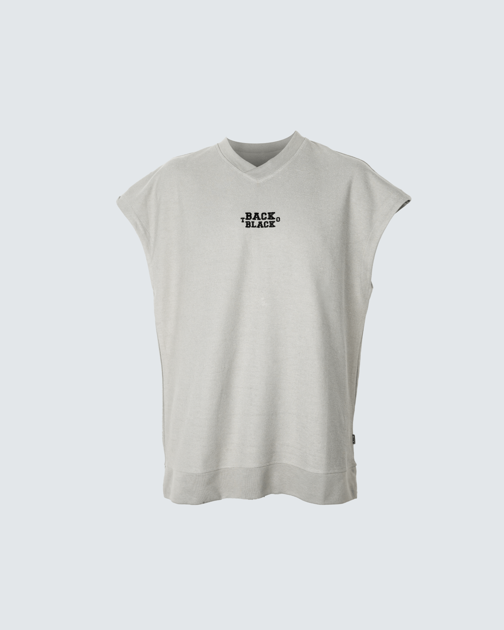 Back To Black Sleeveless T-Shirt - STRACCI UAE