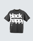 Black Happy Oversized T-Shirt - STRACCI UAE