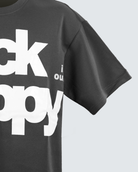 Black Happy Oversized T-Shirt - STRACCI UAE